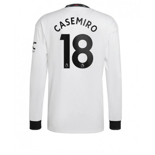 Fotbalové Dres Manchester United Casemiro #18 Venkovní 2022-23 Dlouhý Rukáv